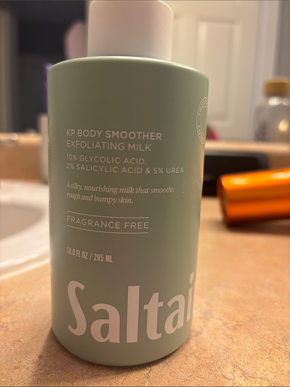 Saltair KP Body Smoother Exfoliating Milk — Seafoam Green Fragrance-Free